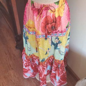 Farm Rio Mixed Garden maxi skirt (NWT)